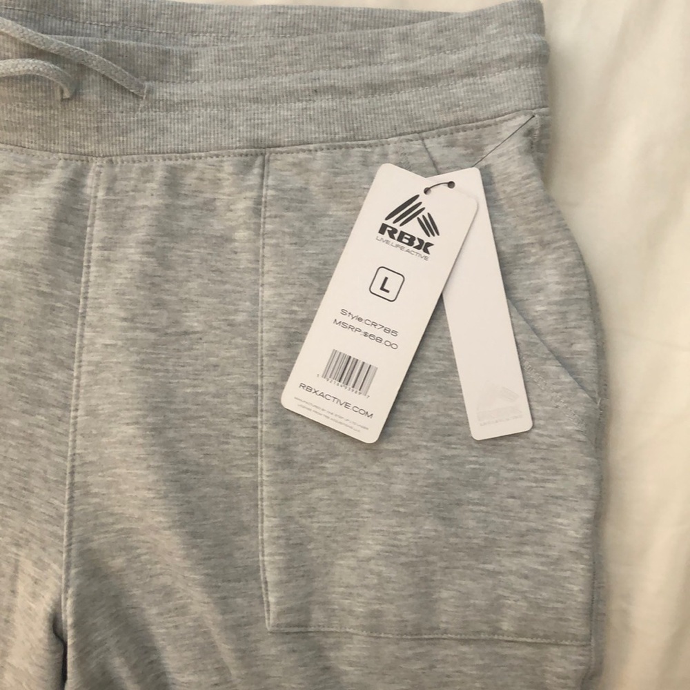 NWT RBX Women's Athletic Soft Lightweight Cuffed Tapered Jogger Sweats